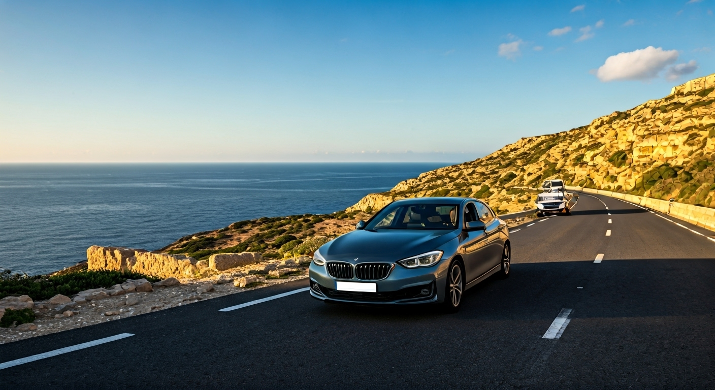 Car stranded on Maltese roadside
